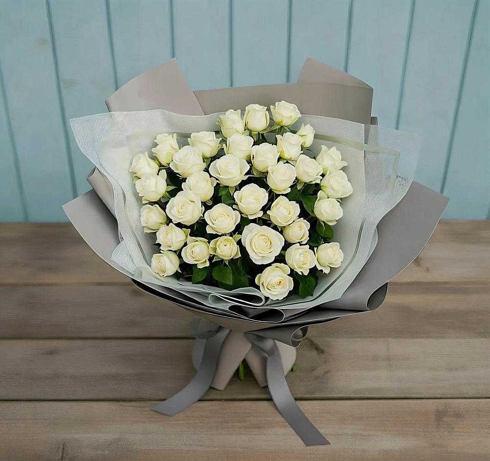 Букет Белоснежная нежность в Пречистое