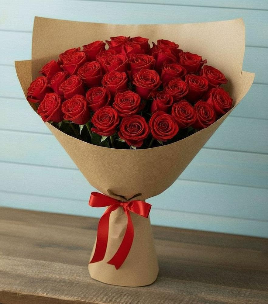 Букет Красные розы Милано в Пречистое