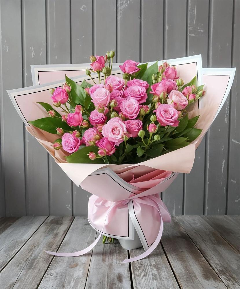 Букет Розовый кустик в Пречистое