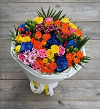 Букет цветов из:  Розы и Хризантемы в Пречистое