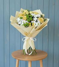 Букет цветов из:  Хризантемы и Розы #REPLACE_PRED# Пречистое